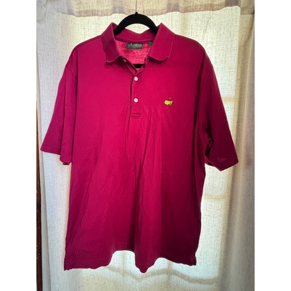 Amen Corner Other - Amen‎ Corner Masters Golf Polo Shirt Mens Large Red Pima Cotton Short Sleeve
